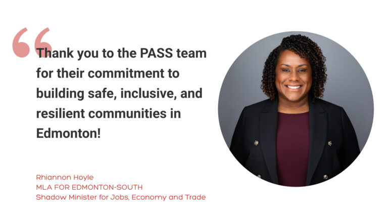 PASS Receives Recognition from MLA Rhiannon Hoyle for Community Work